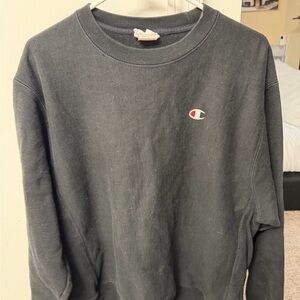 Champion Men's Dark Gray Crewneck Sweater